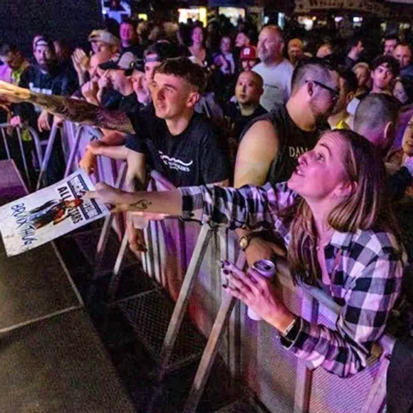 live crowd at wrestling show